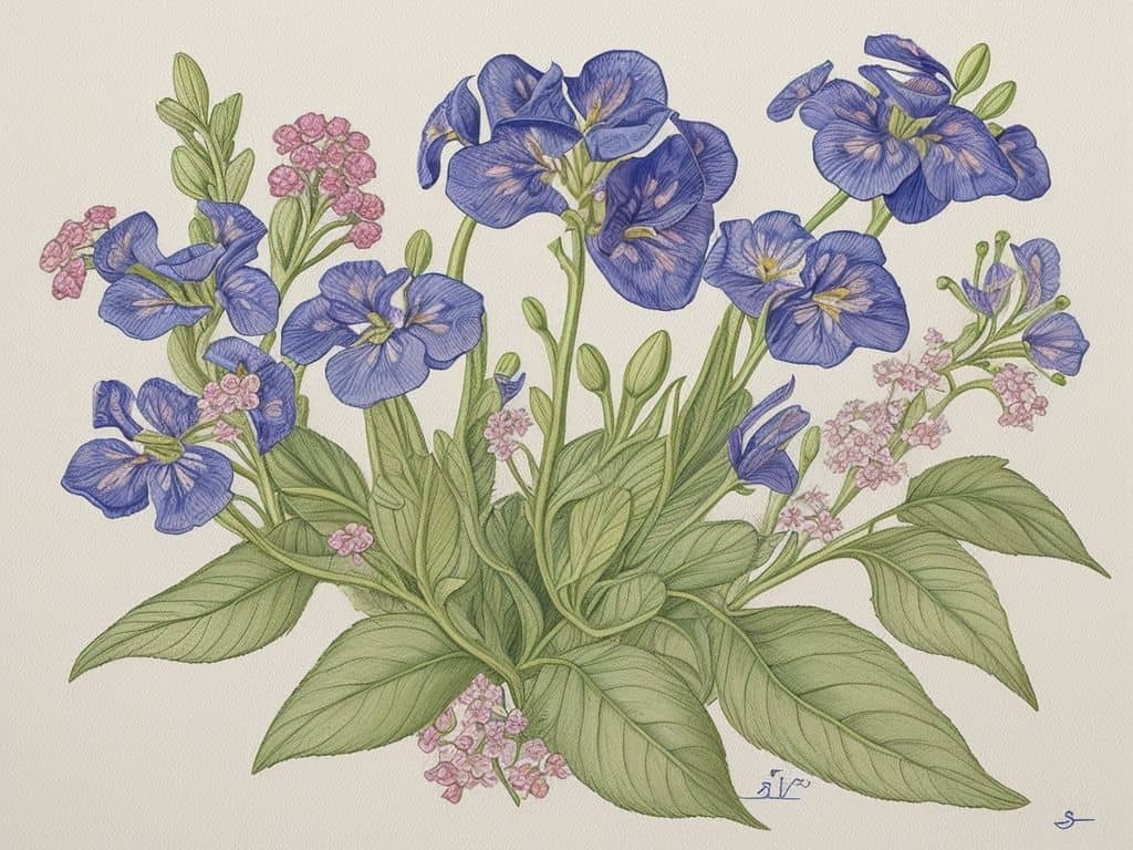 Historical Significance and Cultural References - Lungwort Meaning and Symbolism in the Language of Flowers 