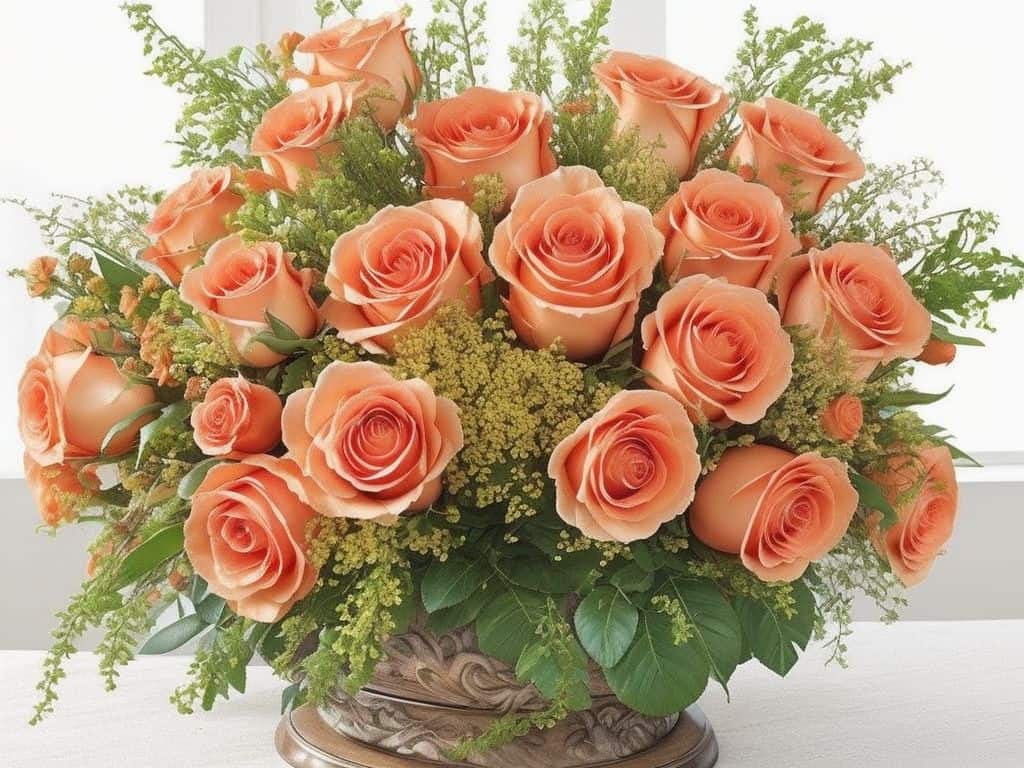 Combinations and Pairings with Orange Roses - Orange Rose Meaning in the Language of Flowers 